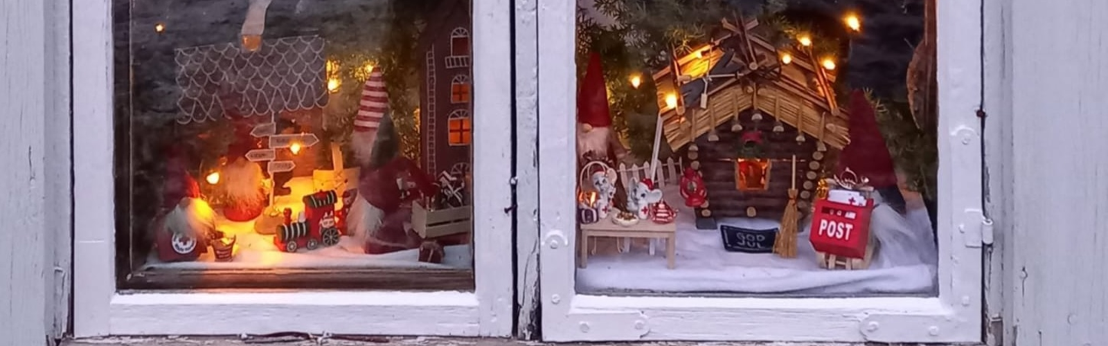 Julfönster i Solf