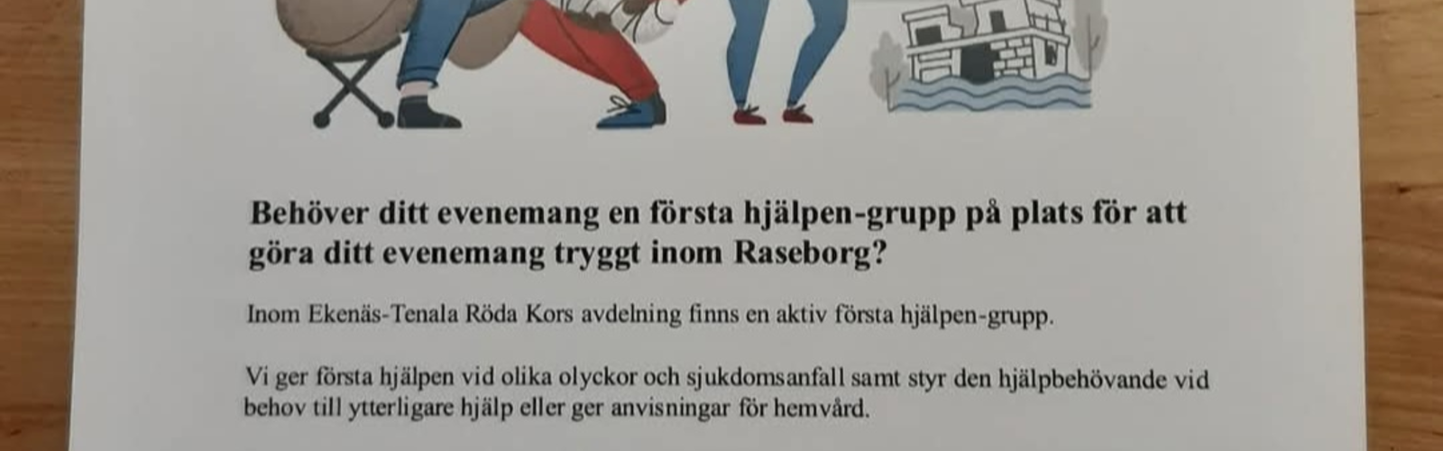 Behöver ditt evenemang första hjälpen på plats? Ta kontakt