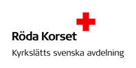 Logotyp för Finlands Röda Kors Kyrkslätts svenka avdelningen.