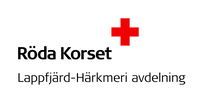 Logotyp för Lappfjard-Harkmeri avdelningen av Finlands Röda Kors.